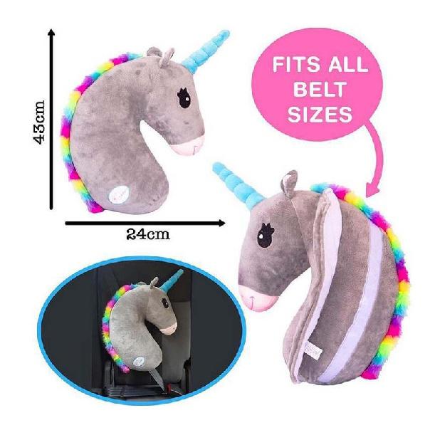 

Забавная подушка в виде единорога, мягкие игрушки, чехол для ремня безопасности автомобиля, плюшевые игрушки, детская подушка, детская подушка для талии, безопасная плечевая...