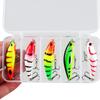 All-Water Micro Lure Bait Trembling Minnow Set5Mixed Colors Only6.5Gram5Centimeter Hard Bait for Long-distance Casting, Suitable
