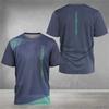 Nieuw Tennis Sport T-shirt Sneldrogend Stad Padel Vochtafvoerend Training Ademend Mesh Kleding Zomer Mannen Losse Korte Mouw Tops