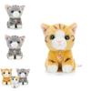 Adorable Simulation Siamese Shorthair Plush Cat Toy For Home And Room Decor