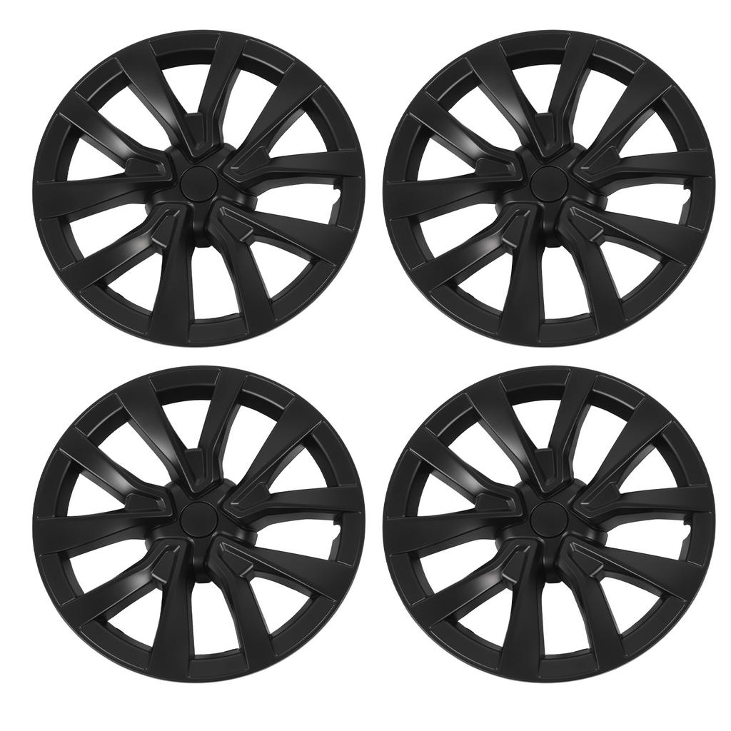 4PCS 18in Wheel Hub Cap Full Wrapping Wheel Hub Cover Trim Replacement for Tesla Model 3 2017 To 2023