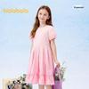 Balabala Girls' Sweet Puff Sleeve Summer Dress