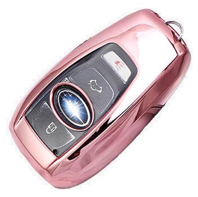 VERISSY Smart Key Case, für Subaru Forester, Legacy, Revogue, Outback und Impreza, Luxus- und stylische Schutzhülle, Pink