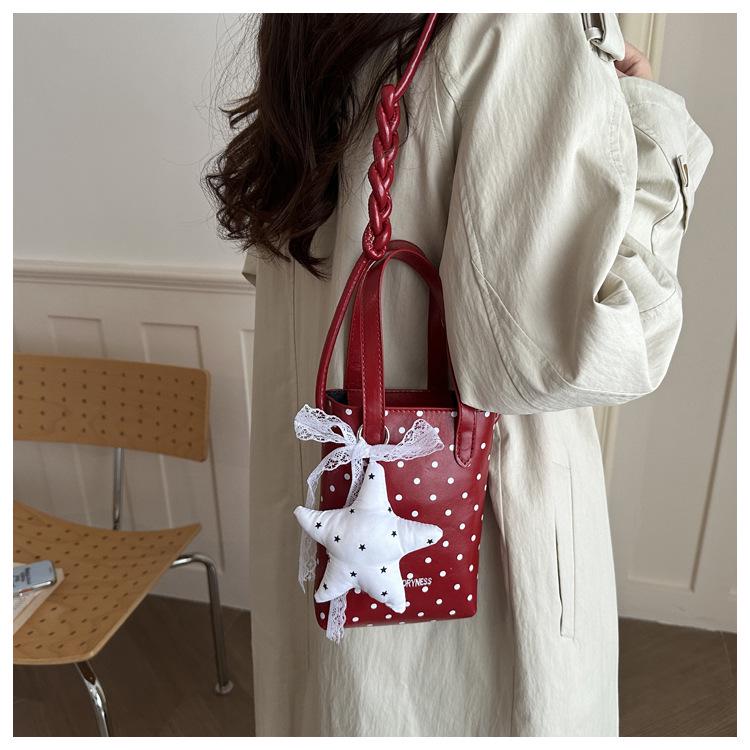 Trendy 2026 Summer Korean Polka Dot Crossbody & Shoulder Bag