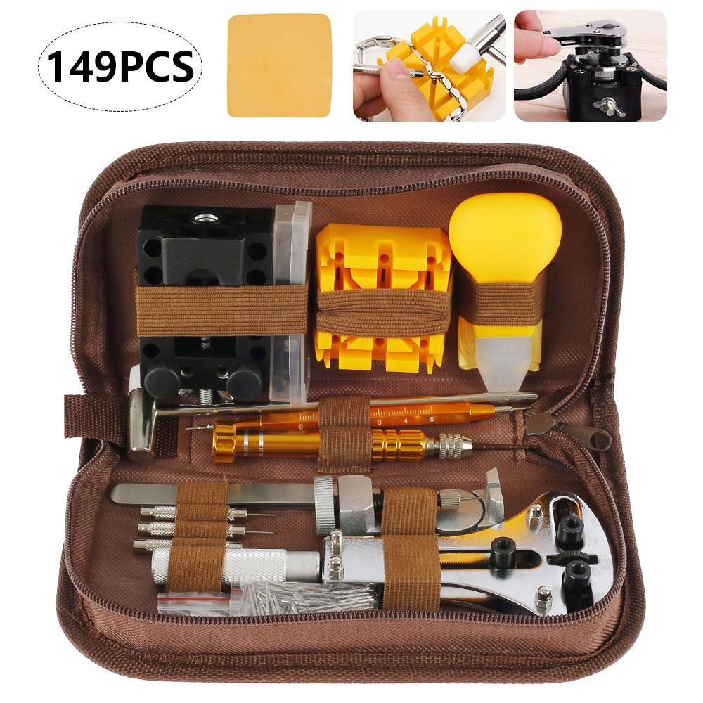 149pcs Watch Repair Tool Kit Watch Link Pin Remover Case Opener Clock Pry Knife Screwdriver Watchmaker Band Link Accessory 2025