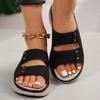 2025 new women's sandals lightweight soft sole non-slip thick sole large size Velcro outer sandals women's shoes wish