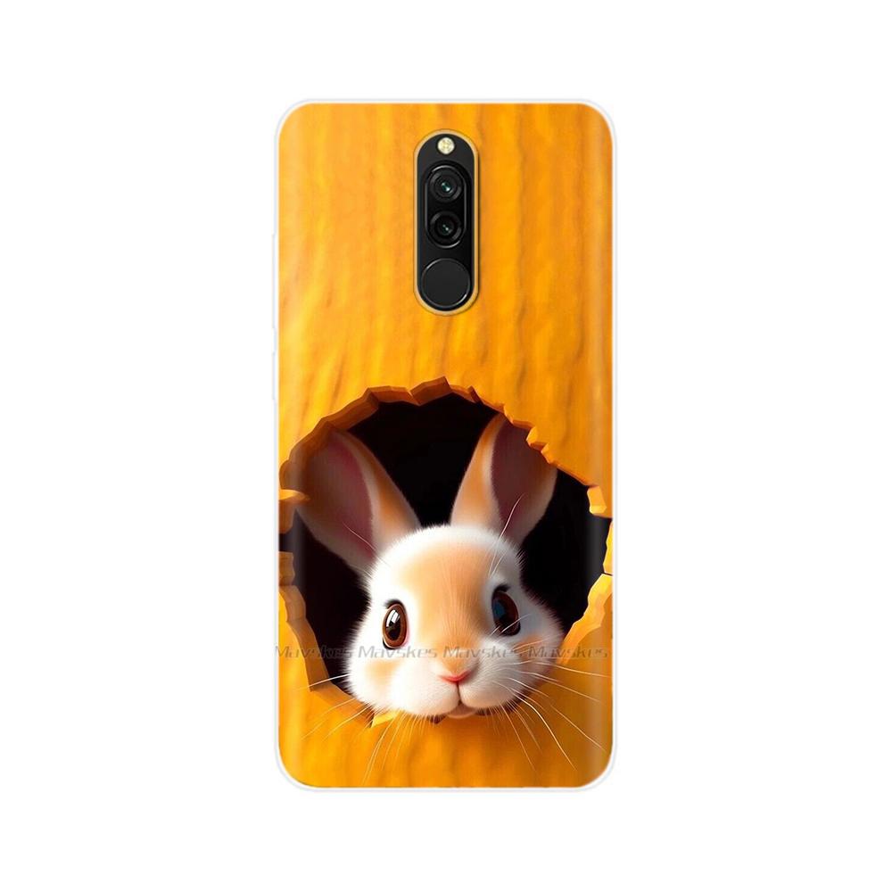 For Redmi 8 8A Pro Case TPU Silicone Shockproof Cat Phone Cover For Redmi 8 8A 7 7A redmi7 Transparent Funda Printing Soft Coque
