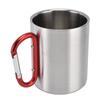 Stainless Steel Mug 360ml Double Wall Comfortable Handle Glossy Surface Exquisite Durable Stainless