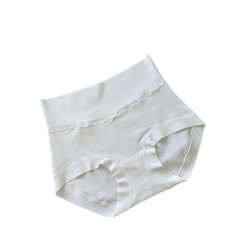 High-Waisted Seamless Women's Briefs - 7A Xinjiang Long-Staple Cotton, Antibacterial, Breathable, Plus Size.