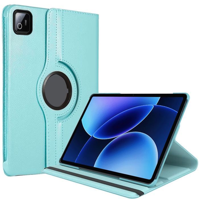 Coque pour Xiaomi Pad 8 / 8 Pro, Protection Antichoc Etui Rotatif 360° Synthécuir Bleu