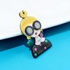 Design Wearing Glasses Girl Acrylic Brooch Acetic Acid Brooch Acetate Fiber Brooch Women Collar Pin