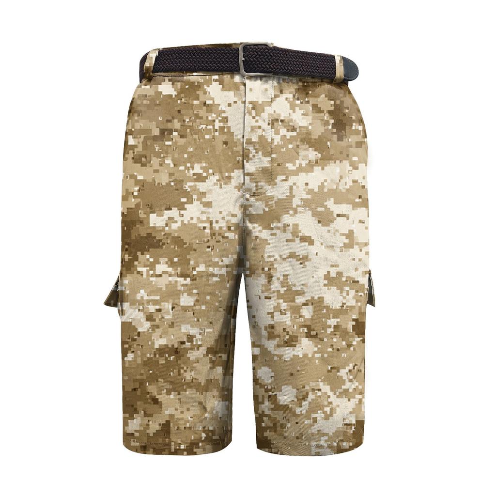 Men's Independence Day Printed Multi Pocket Workwear Shorts