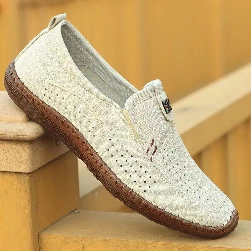 Men's Canvas Shoes Oxfords Comfortable Wear-resistant Breathable Stirrups Men's Shoes
