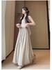 Women's High-Waisted Linen-Cotton Wide-Leg Pants: Loose, Slimming, Versatile, Textured Nine-Point Culottes