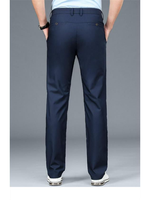 Men's Summer Thin Straight-Cut Ice Silk Pants