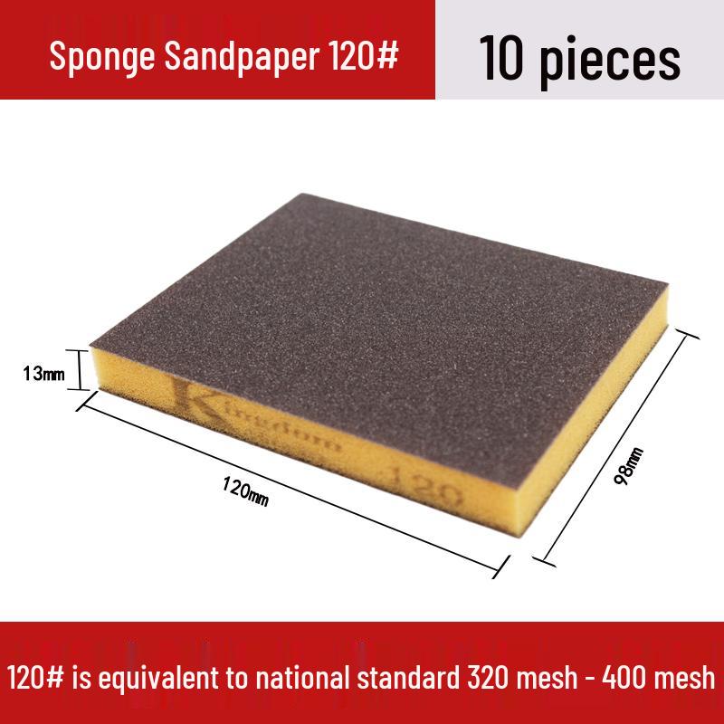 Sponge Sandpaper Block for Wall, Wood, Metal, Rust Removal, Polishing, Grout Cleaning, and Pot Scouring