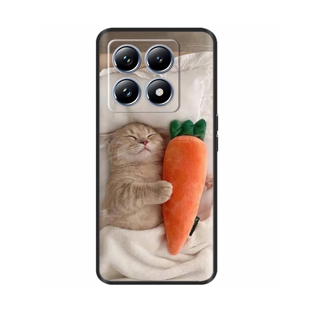 For Xiaomi Mi 14T Pro Case Soft Liquid Silicone Protection Back Cover for Xiaomi 14T Pro Mi14T 5G Cases Painted Cartoon Fundas