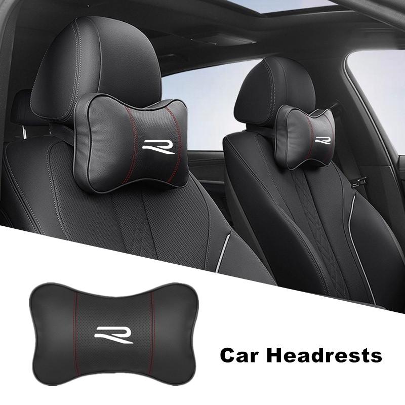 Car Emblems Seat Headrest Neck Pillow Valve Caps For Volkswagen VW Rline R Passat GOLF 6 7 8 GTI POLO Touareg Jetta HVXS-A304