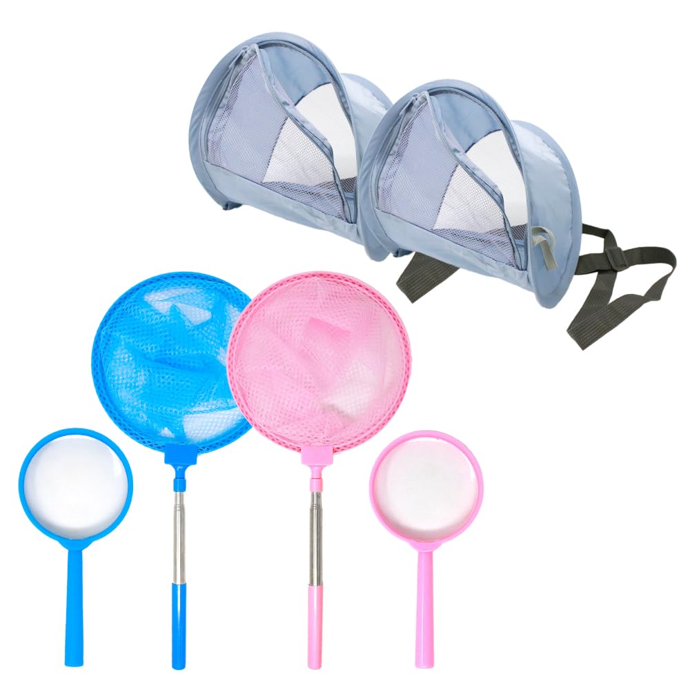 

mitas Insect Net Set with Magnifying inches Lightweight and for Collecting and Mountain River Outdoor Extendable Catching Rhinoceros Stag Beetles