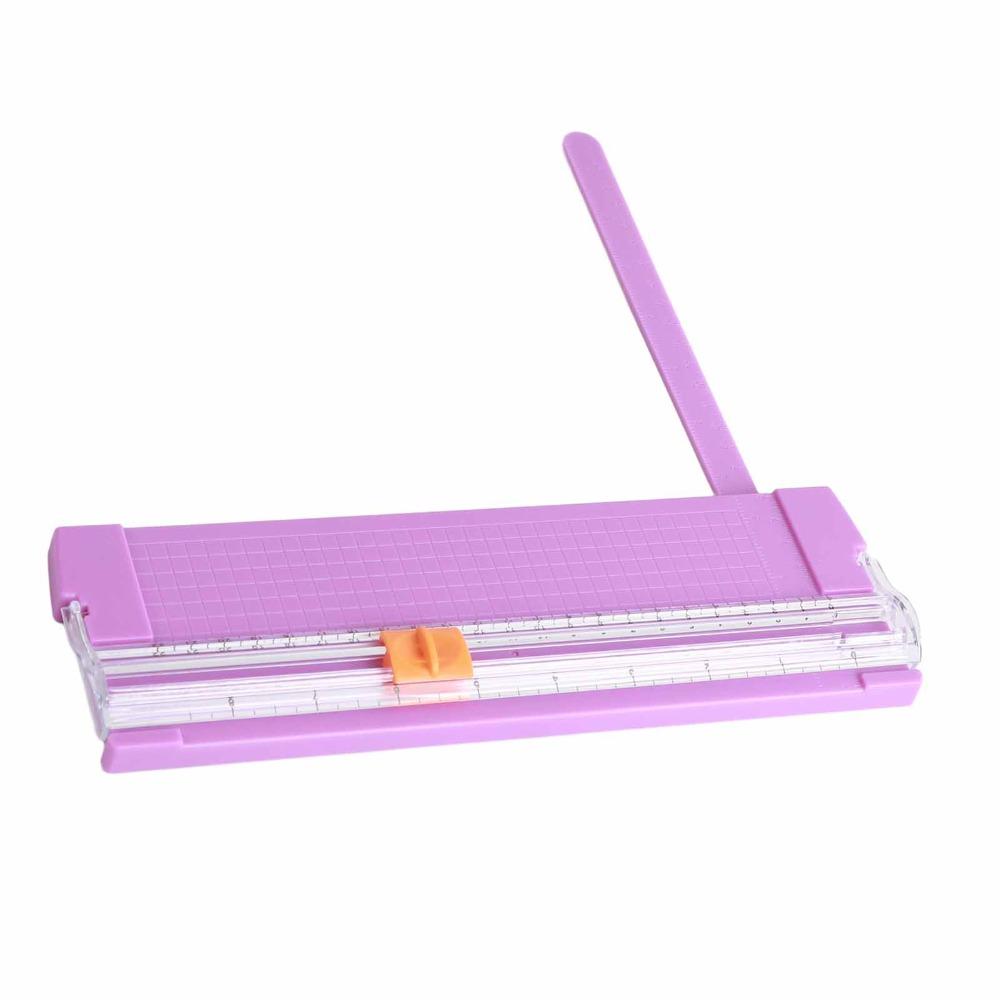 Purple/Pink/Orange/Blue/White A4 Paper Trimmer 220*60mm Cutting Size Paper Trimmer Photos Cutting