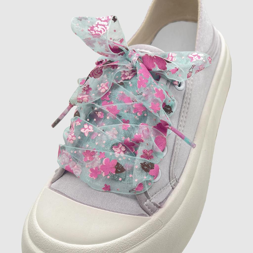 120cm Transparente Schnürsenkel Mit Garn-Print