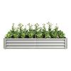 Fioriera Rialzata in Metallo, Fioriere Rialzate per Il Giardino Realizzate in Robusto Lamierino d'Acciaio con Un Design Robusto, Protezione dalla Ruggine e Lunga Durata, Rialzata