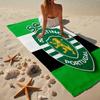 Asciugamano da Spiaggia in Microfibra con Stemma dello Sporting CP, Leggero e Asciugatura Rapida, per Viaggi Estivi, Essenziale per la Spiaggia, Piscina