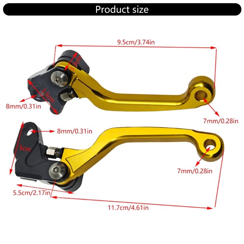 Bremskupplungshebel Kurz Bremskupplungshebel Einstellbarer Bremshebel für WR250