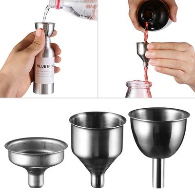1PC Mini Stainless Steel Wine Flask Funnel Small Mouth Funnels for Filling Hip Flask Beer Canning Liquid Bar Filling Wine Tool