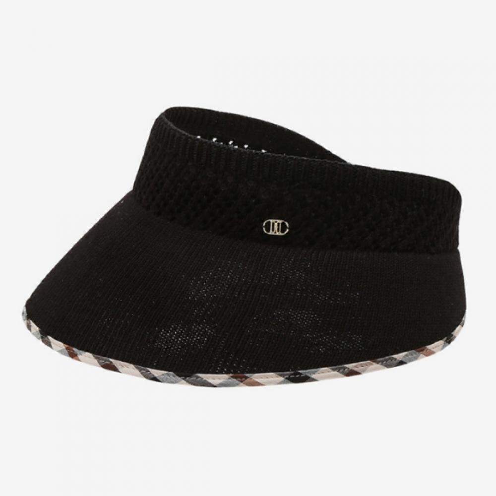 Daks Linen Blend Black Line Color Sun Cap Dbhe3e109bk Single option