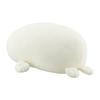 Ribuhaato Polyester Bolster Cushion Marshmallow Aquami Seal (Total Length Approx. 27cm) Fluffy and Chewy 48051-12