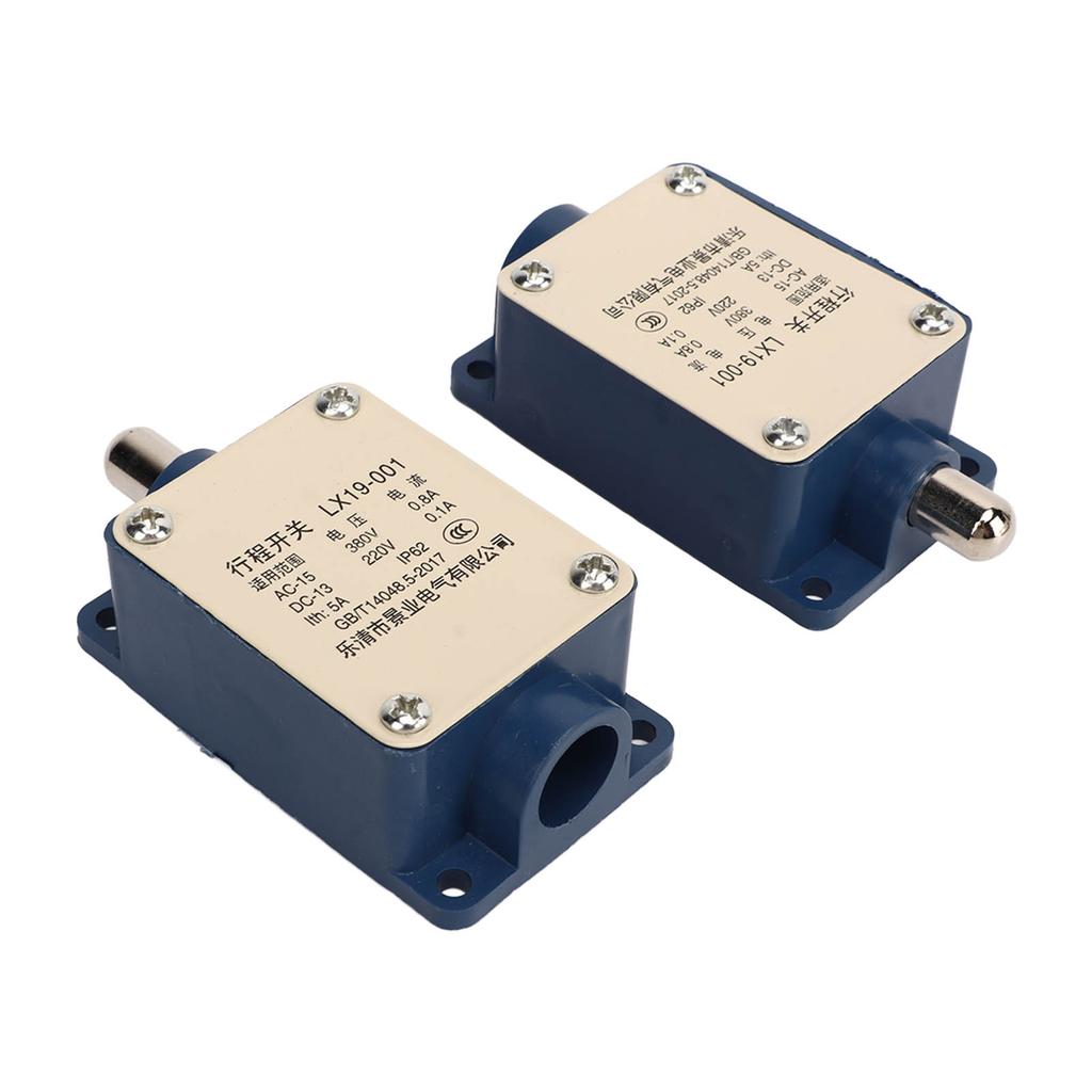 2Pcs Travel Switch LX19 001 AC380V DC 220V 5A Limit Switch Automatic Reset Overtravel Limit Switch