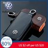 Pentru VW Volkswagen Jetta MK5 Golf Husa din Piele cu Logo Auto pentru Cheie Breloc Geantă de Protecție pentru Volkswagen Passat Santana Tiguan S