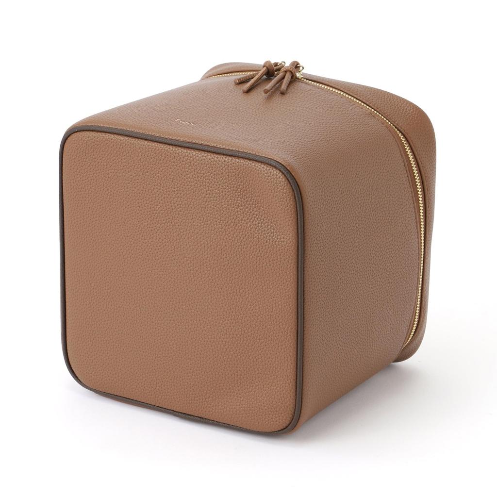 Francfranc Francfranc Bicolor Vanity Pouch L Brown