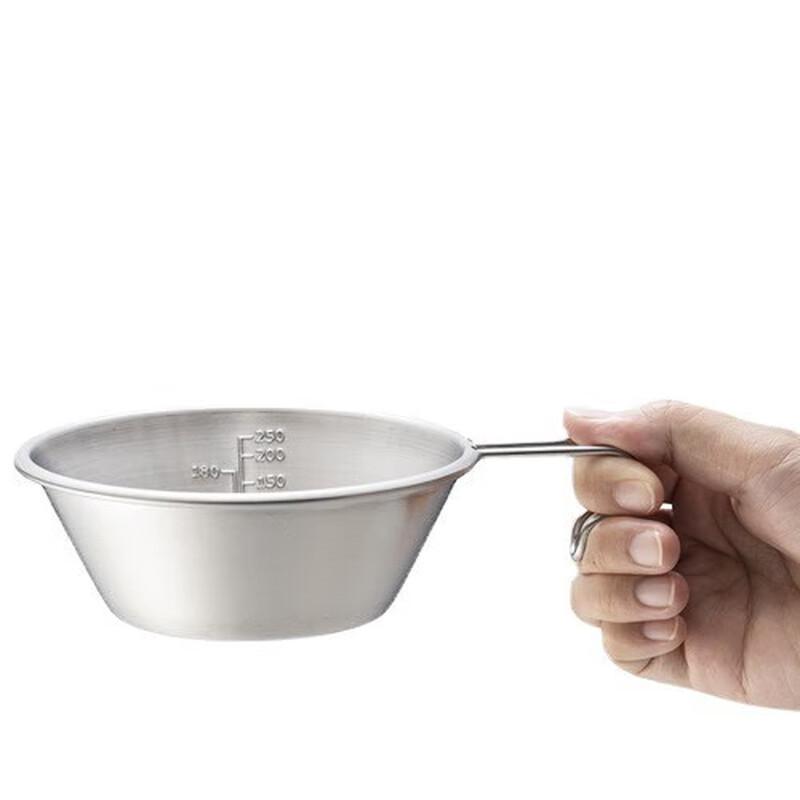 Bärbar Camping Skålset i Rostfritt Stål