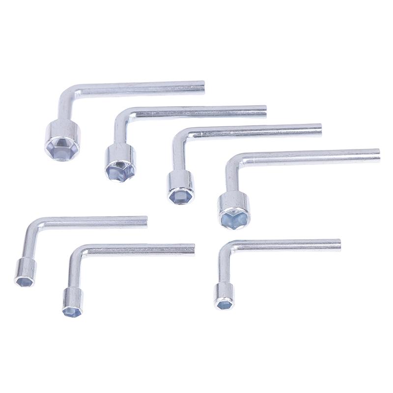 L-Shaped Socket Wrench Elbow 7-Shaped 6 7 8 10 12 13 14Mm Hex Key Hexagonal Mouth Steel Hand Tools Accessories