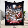 Merry Christmas Santa Claus Blankets are suitable for living rooms, bedrooms, camping, and other places, making them an ideal choice for gifts.