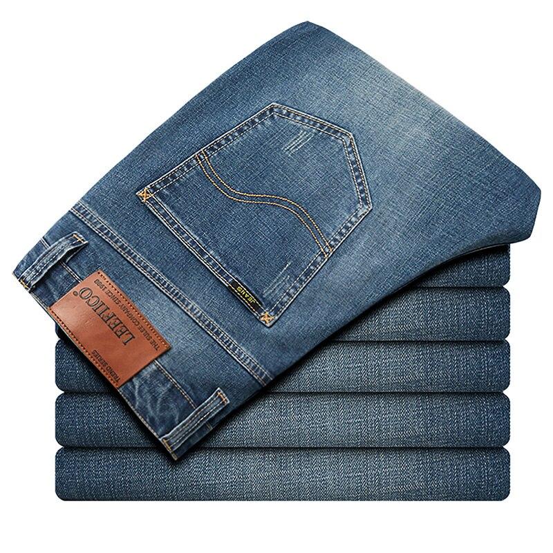 Estate Nuovo Uomo 'S Lyocell Light Blue Jeans Plus Taglia 35 36 38 40 Slim  Pantaloni Dritti in Denim Maschio Classico Pantaloni Di Marca Maschio  acquista in modo economico — spedizione gratuita,