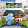 Set Copripiumino Avventura nel Giardino Notturno 3 Pezzi, Include 1 Copripiumino e 2 Federe Perfetto per Camera da Letto, Dormitorio, Regalo di Natale per Fan