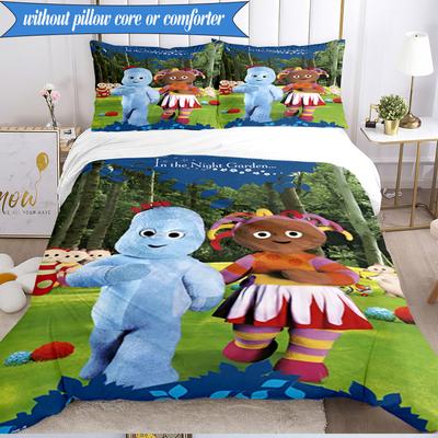 3-teiliges Nachtgarten-Abenteuer Bettwäsche-Set, Enthält 1 Stück Bettbezug und 2 Stück Kissenbezüge. Perfekt für Schlafzimmer, Wohnheim, Fan-Weihnachtsgeschenk