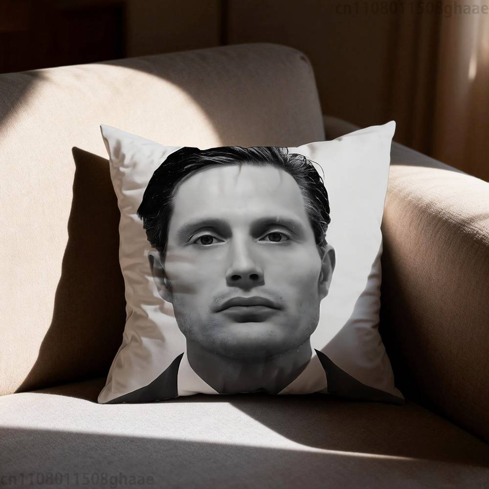 Vtipný povlak na polštář Mads Mikkelsen Hannibal Povlak na polštář Potah na polštář do obývacího pokoje Pohovka Vhodné pro domácí ložnici Dekorace místnosti