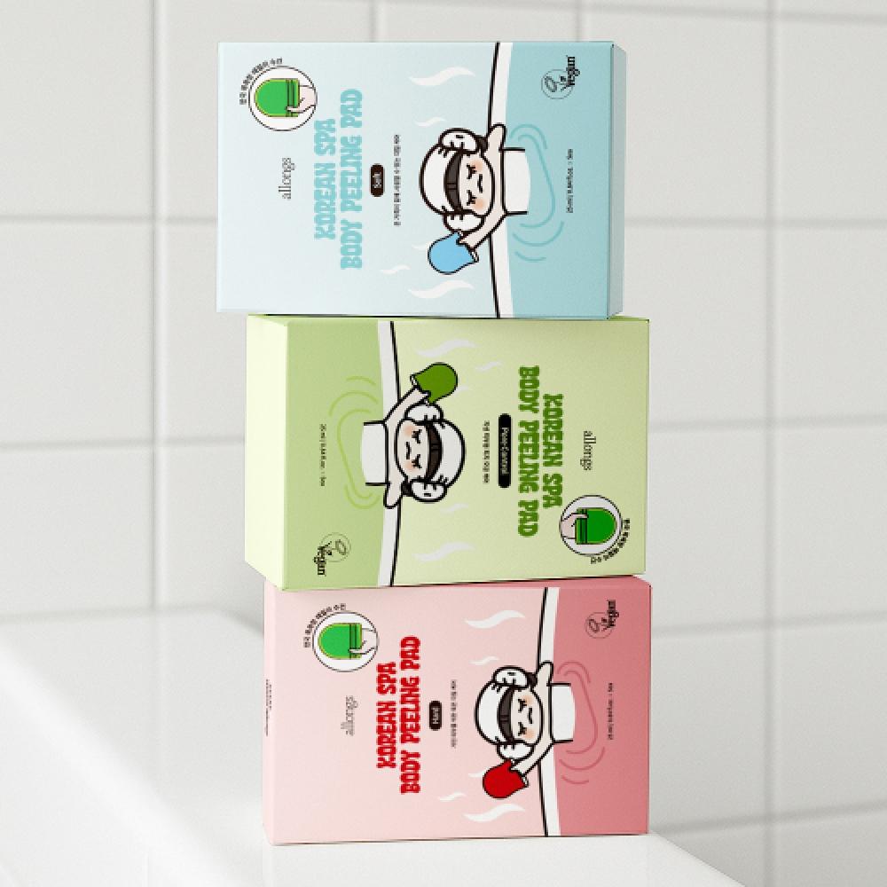 Allongs Korean Spa Body Peeling Pad 3 Choice 1  Soft Hard Pore Control  25ml