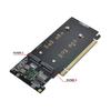 CY M.2 NVME To PCIe Adapter, Dual 2X 4X NVME M.2 AHCI To PCIE Express 3.0 Gen3 X8 X16 RAID Card Adapter VROC Raid0 Hyper Adapter.