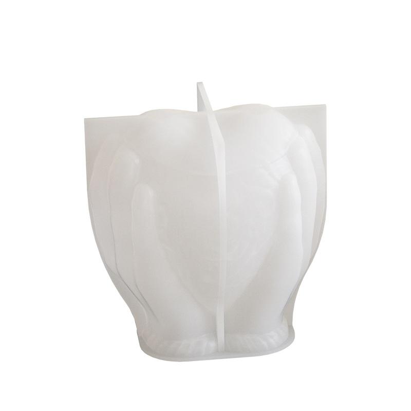 Creative DIY Heart-Shaped Scented Candle Mold Reusable Silicone Material Sustainable and Packaged for Party Decorations
