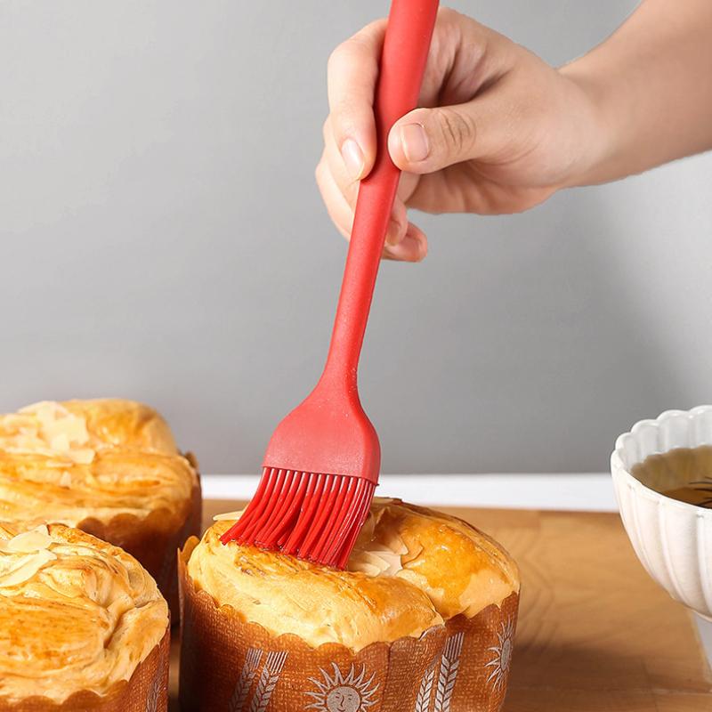 5Pcs Silicone Cooking Utensils Set Non-Stick Silicone Cake Spatula Cooking Shovel Whisk Oil Brush Flexible Kitchen Utensils Sets