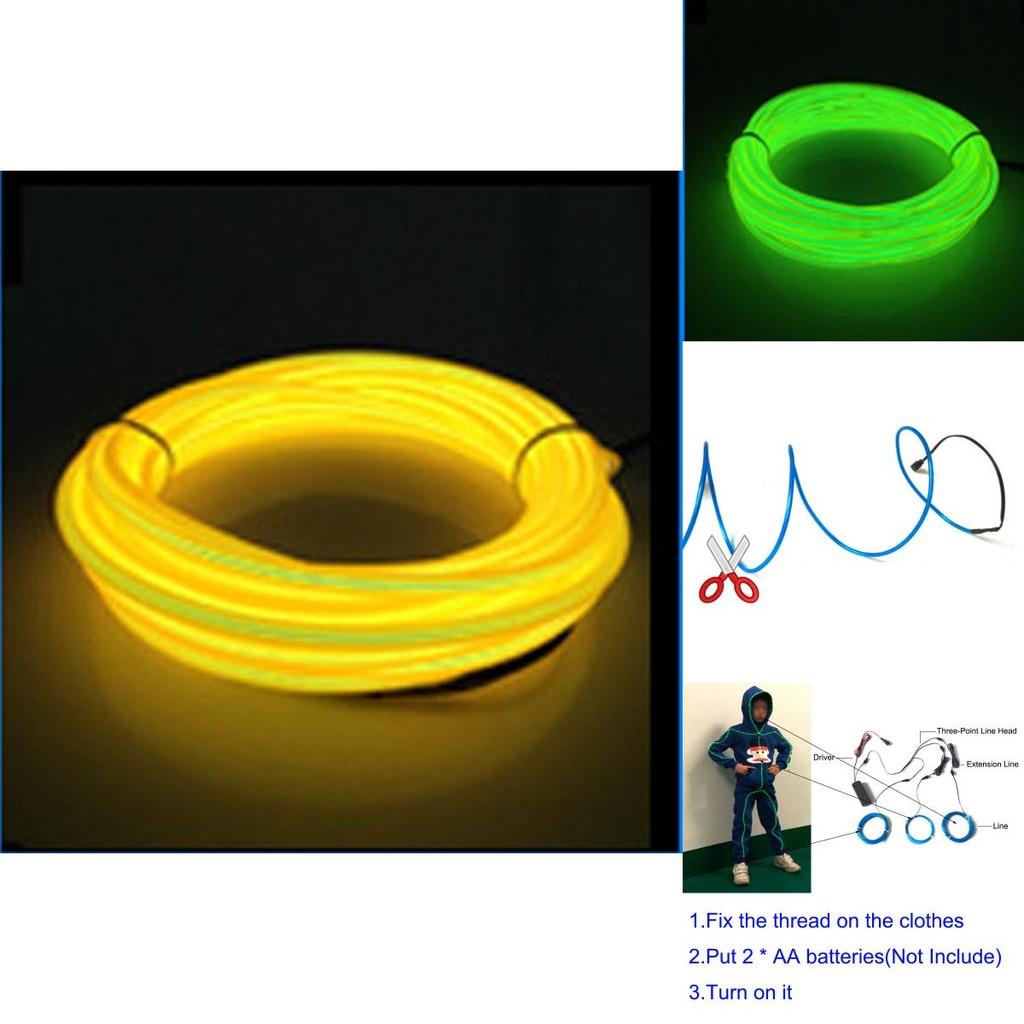 Vibrant El Wire Costume Illuminated Strips For Adults And Kids Perfect For Halloween Parties