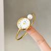 Luxury Fashion Mother-of-Pearl Dial Pearl Bracelet Women's Watches High-Quality Gemstone Quartz Ladies Watch Convenient to Wear