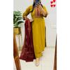 Bollywood Pure Cotton Ethnic Kurti Pant Dupatta Set Indian Women Top Kurta Set