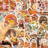 50PCS Fall Autumn Forest Sticker For Desk Refrigerator Computer Skateboard Waterproof Personality Creative Sticker