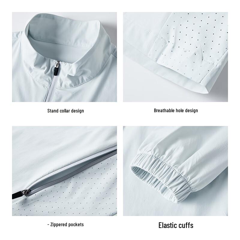 Romon Men's Ice Silk UPF 50+ Sun Protection Jacket